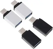 LABRIMP 4pcs Type C to USB Data Transferring Adapters Portable Converters Compatible with Laptops Phones Tablets Easy to Use