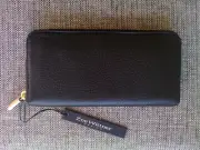 Wittner Pebbled Leather Wish Wallet Black BNWT RRP $119.95