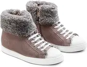 [UGG NOCK] Womens Boots Ladies Lace Up Casual Ankle Sneakers Australian Premium Sheepskin Wool Inner Shoes Black Grey Navy Color 4L 5L 6L 7L 8L 9L Size