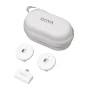 Boya Omic-U 2.4GHz Dual-Channel Wireless Mic System For Type-C Device White