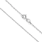Solid 925 Sterling Silver Tarnish-Free 18" 1 mm Thin Starry Chain Necklace E1070