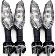 Motorcycle Indicators Turning For Y&amaha FZ 16 250 FZS 150 FZ1 FZ8 For Tenere 700 XSR For Tracer 900/GT Motorcycle Flasher Indicator LED Turn Signal Light Running(4pcs Clear)