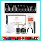 Nail Tips and Glue Gel Kit, Gel X Nail Kit with 4 in 1 Nail Glue, 500Pcs Nail Ti