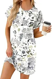 [Generic] Cyber Monday,Womens Wedding Guest Dresses 2024,Holiday Dress Womens Casual Summer Dresses One Shoulder Dresses for Women Fall Midi Dresses for Women 2024(33-Light Gray,M)
