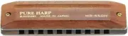 Suzuki PURE HARP MR-550H Key of C - 10-Hole Wooden Harmonica with Case / JAPAN