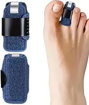 Toe Straighteners for Curled Toes, 2PCS Hammer Toe Straightener Skin-Friendly Breathable Straightener with Aluminum Plate Hammer Corrector for Women Overlapping