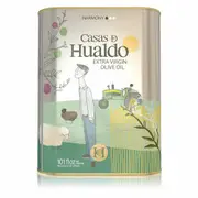 西班牙Casas de Hualdo卡薩斯花都 綠色草原頂級冷壓初榨橄欖油/桶裝(3L)