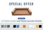 STYLE 6 QUEEN SIZE Outdoor Daybed Mattress Bolster Cushion Pillow |COVERS ONLY|