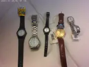Assorted wrist watch bundel of 5 watches (Casio, Timex, Q & Q) Not working.