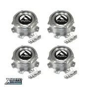 4 x Fuel Off-Road Billet Gloss Brushed Tint Wheel Center Cap 1004-58-08TLRT