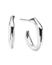 Ippolita Sterling Silver Classico Squiggle Mini Hoop Earrings