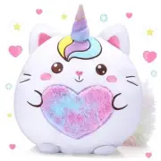 14 Inch Cat Plush Toy Unicorn Cat Stuffed Animal Plush Throw Pillow Cute Cat