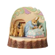 Beatrix Potter by Jim Shore Peter Rabbit Carved by Heart Mrs Rabbit Bunnies Figurine 6010688