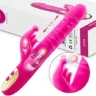 Auto Thrusting Rabbit Vibrator Rotation Heating Clit Licking GSpot Dildo Sex Toy