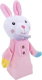 Hand Puppet Rabbit Soft Interactive Puppet for Engaging Puppet Show Theater for Adults Design with Movable Mouth