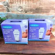 Lansinoh Breastmilk Storage Bags 200 Presterilized Bags Double Zip 44677-0204-70