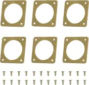 6 Pcs Metal Portal Bird House Protect Copper Portal Guard Opening, 1-1/2 Inch