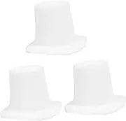 Kisangel 3pcs Mini Top Hats for Dolls Craft Doll Accessories Decorative Tiny Hats for Creative Projects and Playtime Fun