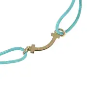 Tiffany T Smile Diamond Blue Cord Bracelet (XStoM) P0019607
