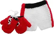 AKOOSY Newborn Baby Photoshoot Outfit Baby Boxing Clothes Adorable Player Look Soft Comfortable for New Parents