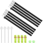 KOMCLUB Tarps Poles Camping Tent Poles Canopy Poles with Rope and Tent Stakes