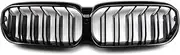 Car Front Kidney Grille Hood Front Bumper Radiator Grill Compatible With BMW 5 Series Facelifted G30 Sedan G31 Wagon G38 M5 2020 2021 2022(A Gloss Black)