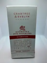 NEW CRABTREE & EVELYN ROSEWATER & PINK PEPPERCORN HYDRATING HAND THERAPY 100ml