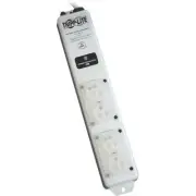 Tripp Lite Surge Protector Power Strip Hospital Medical 4 Outlet 6' Cord - White