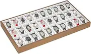 yeshine 30 Slots Watch Box,Watches Display Tray for Drawer Watch Case Jewelry Storage Organizer Tray Watches Holder Display Box for Wristwatch with Removable Pillows
