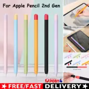 Silicone Cover Skin Case Grip Holder Stylus For Apple Pencil iPad Pen 2nd Gen