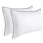 2 Pack Super Soft Queen Size Bed Pillows for Side Back and Stomach Sleepers