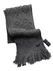 Saint Laurent Paris St Maille Daran Knit Scarf Grey ~ Made in Italy