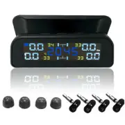 Solar Wireless Car Tire Pressure Monitor System TPMS Interior Sensor LCD Display (for: Volkswagen)