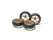Tamiya MINI 4WD LARGE DIA. NARROW LIGHTWEIGHT WHEELS (w/ ARCHED TIRES) 15368