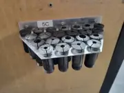 collet rack holder for 5C collet (hole up to 22 collets)