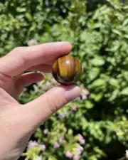 Mini Tigers Eye Sphere | Crystal Spheres, Healing Crystals, Intuitively Chosen