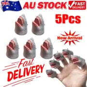 5Pcs Safety Shark Finger Puppet Educational Toy Doll Finger Puppet Toy Set Kids
