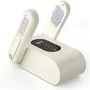 [SYALEO] 360° Drying Electric Shoe Dryer w/Adjustable Foldable Rack & Timer Portable Shoe Drying Warmer Boot Dryer Silent & Quick Drying for Work Boots Gloves Winter/Rain