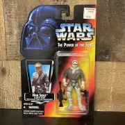 STAR WARS Power Of The Force HAN SOLO IN HOTH GEAR 3.75" Action Figure 1995 NEW
