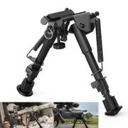 Shooting Mount Stand Hunting Rifle Bipod Sling Adjustable 6"-9" Height Sniper