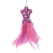 Mannequin Tree Ornament Hanging Pink 20cm