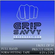 Grip Savvy Crossfit Cross Fit Weightlifting Workout Tape 6in Precut