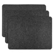 3 Pieces Heat Resistant Mat for Countertop Heat Protector Non- Heat Proof Mat Kitchen Hot Pads for Black