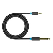 Audio Instrument Cable - 10FT 1/8" Male to 1/4" Male Aux Jack TRS Stereo Audi...