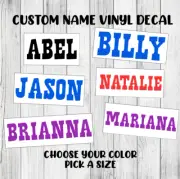 Country Custom Name Decal Permanent Vinyl Text Lettering Sticker Customized
