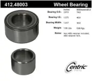 Wheel Bearing-Premium Axle Shaft, Hub and Centric fits 02-06 Suzuki XL-7 (for: Suzuki)