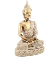 Home Ornament Craft Buddha Figurine Buddha Craft, Buddha Decor Buddha Statue, Carving Statue, for Home for Home Decoration(A Gold)