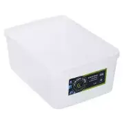 Rectangle Clear Stackable Plastic Food Storage Storer Container Tub Box 3.5l