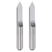 1/8" Shank 0.3mm Tip 60 Degree Solid Carbide Wood Engraving CNC Router Bit 2pcs