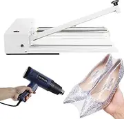 24" PE POF Films Shrink Sealer for Your Shoes Manual Heat Sealer Machine with Heating Gun - Heavy Duty Shrink Wrap Bag Sealing Commercial
